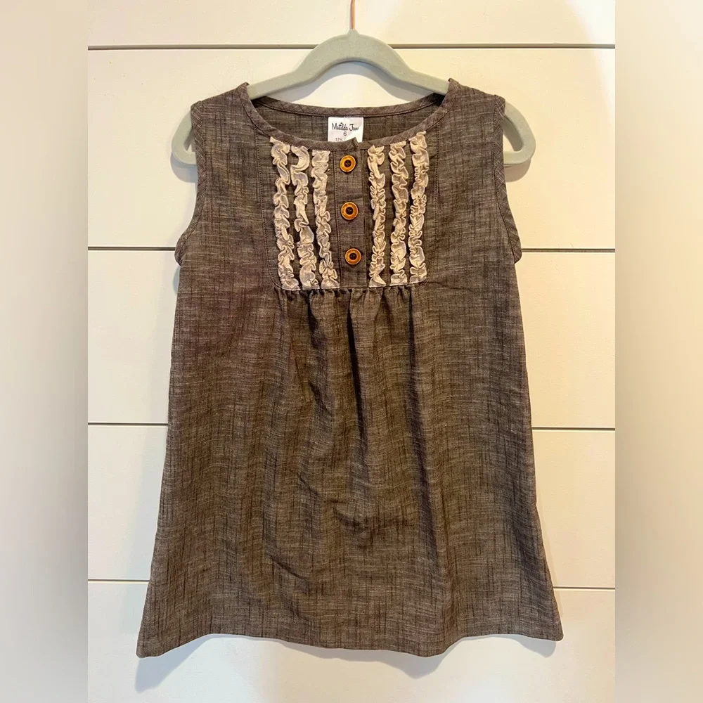Matilda Jane Hammond Bay Tanna Linen Dress Size 6